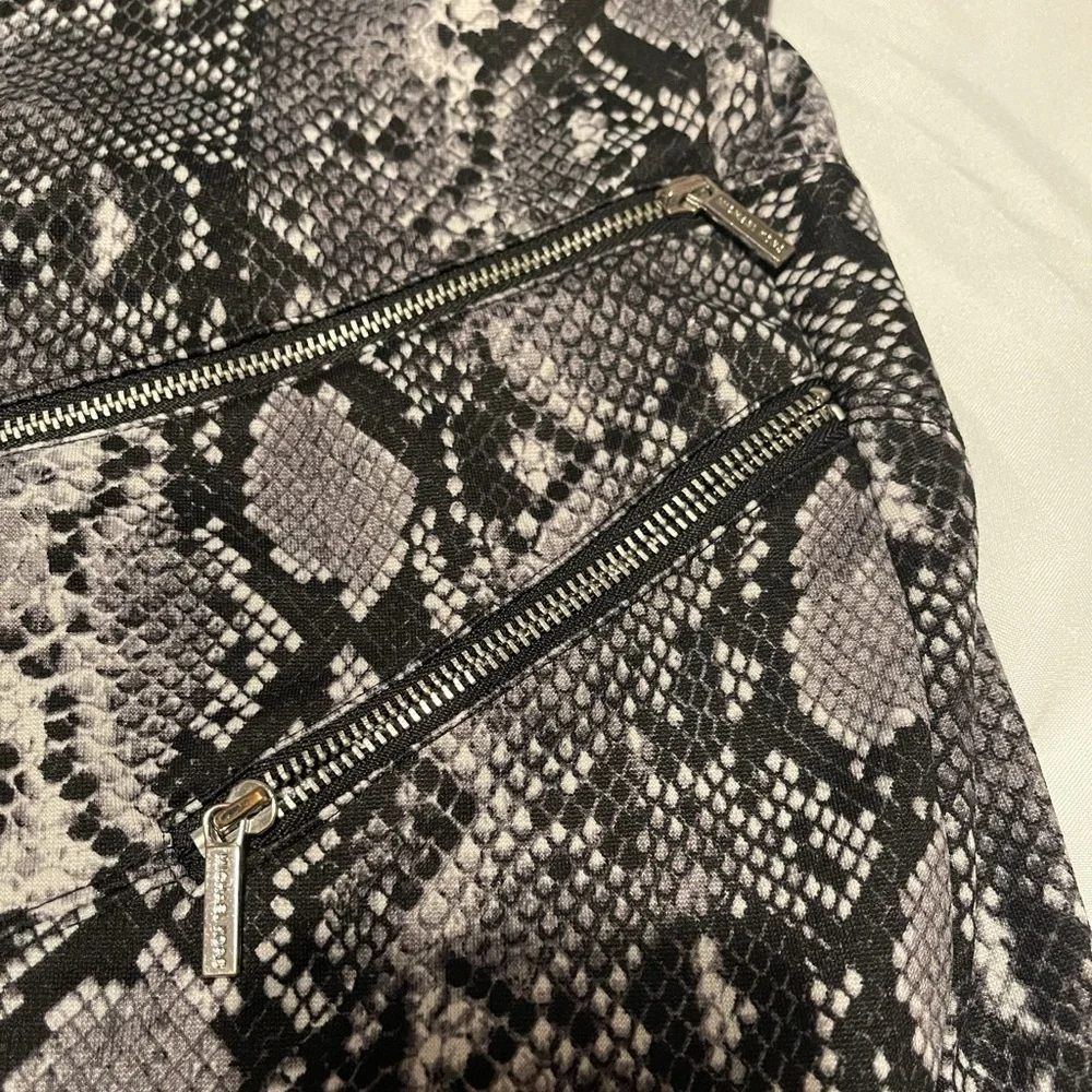 Michael Kors Aubergine Snakeskin Print